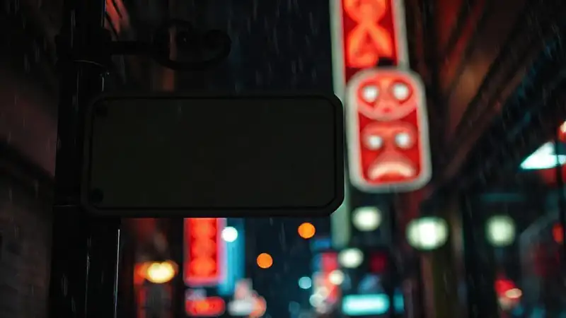 Una calle oscura y preocupante se ilumina