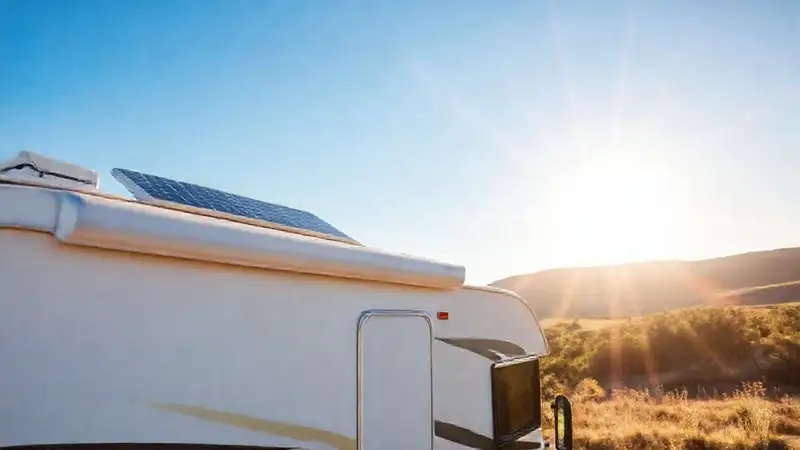 Caravana solar: felicidad y naturaleza brillante