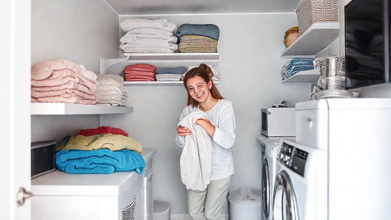 Un espacio pequeño, limpio y alegre