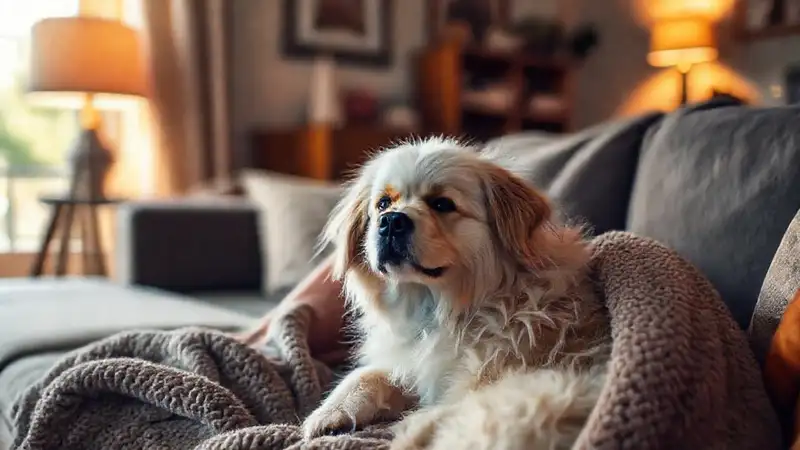 Un ambiente acogedor y tranquilo con mascota