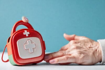 Un niño ofrece ayuda con cuidado