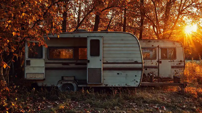 Un autocaravan vacío