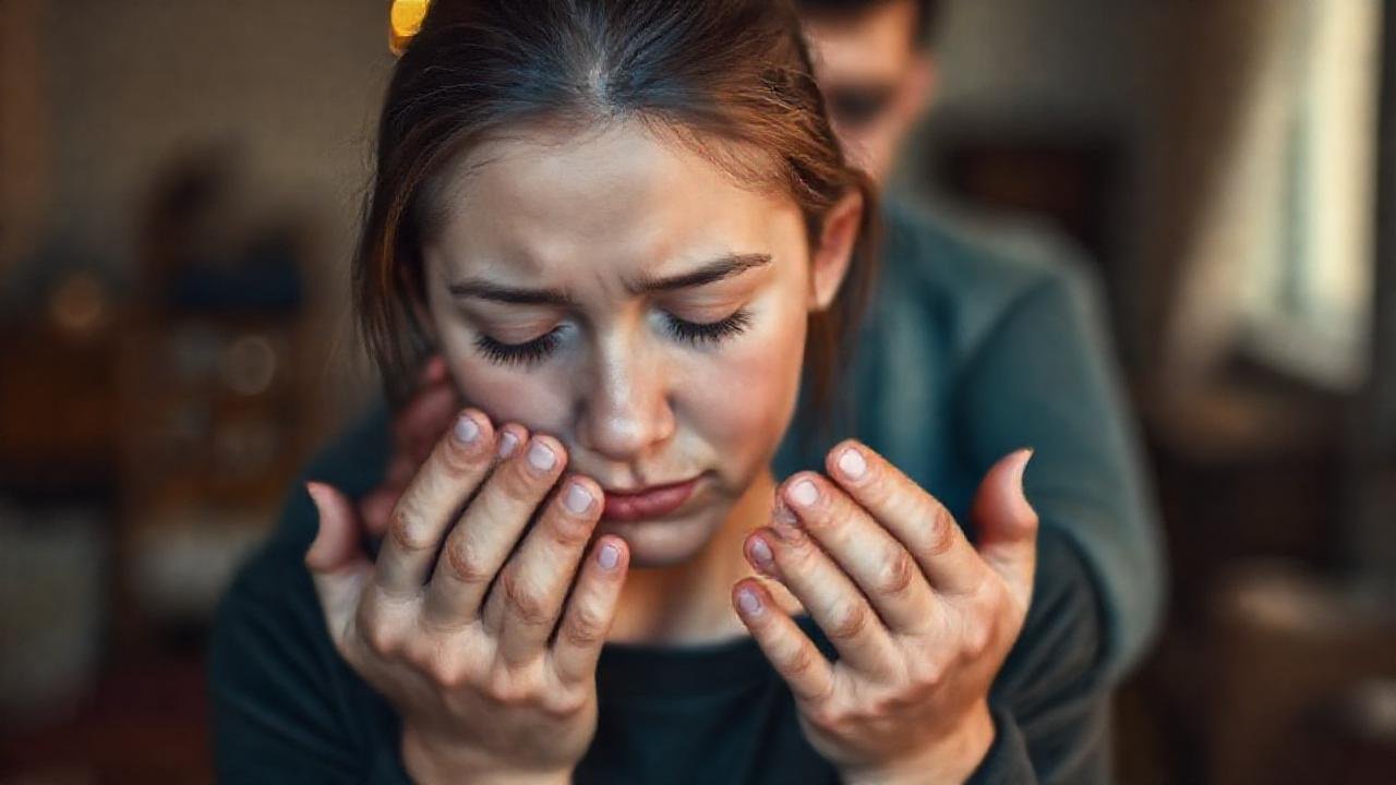La persona busca ayuda con calma